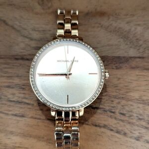 Michael Kors Rose Gold Crystal Accent Watch